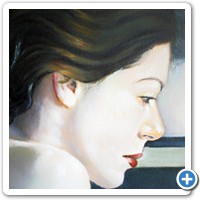blanca detalle estudio de retrato en pintura